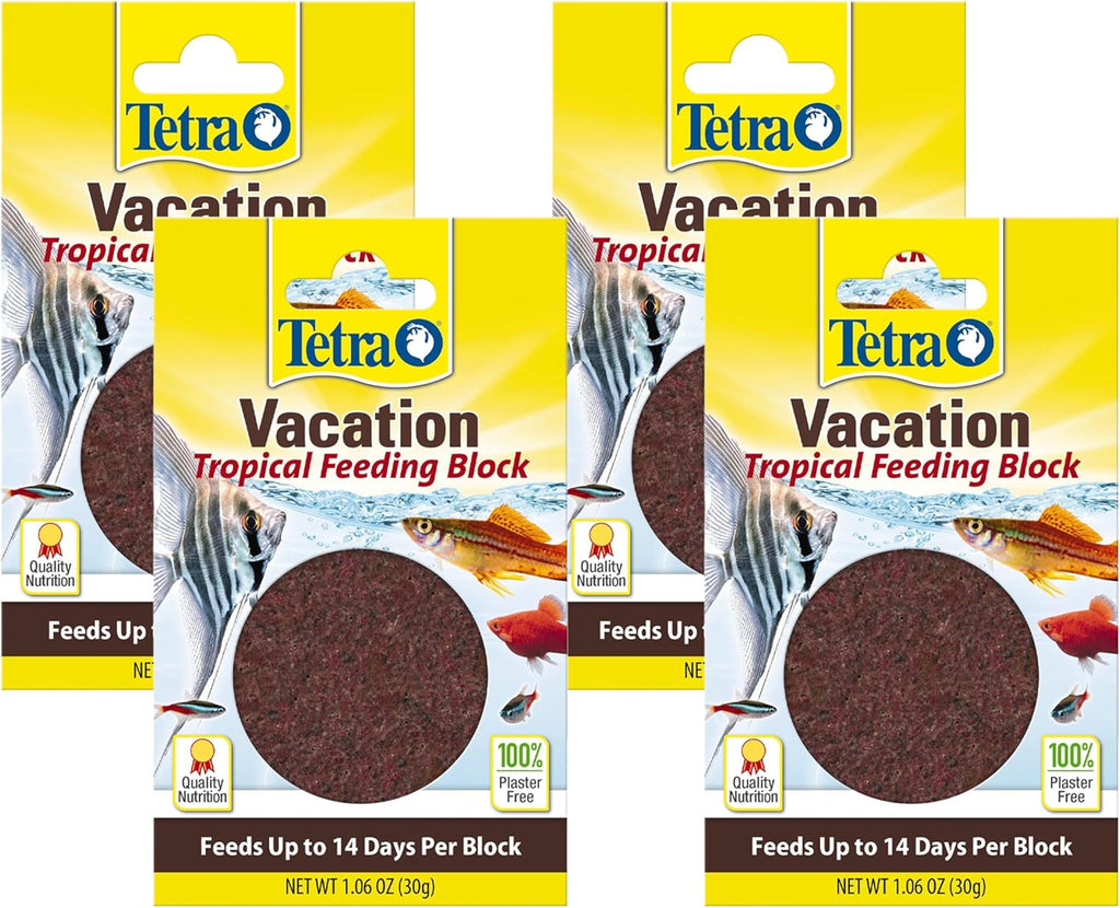 Tetra ProCare formula fish food block ready for travel use