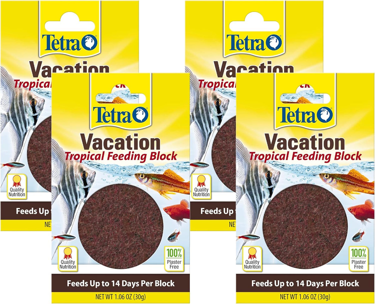 Tetra ProCare formula fish food block ready for travel use