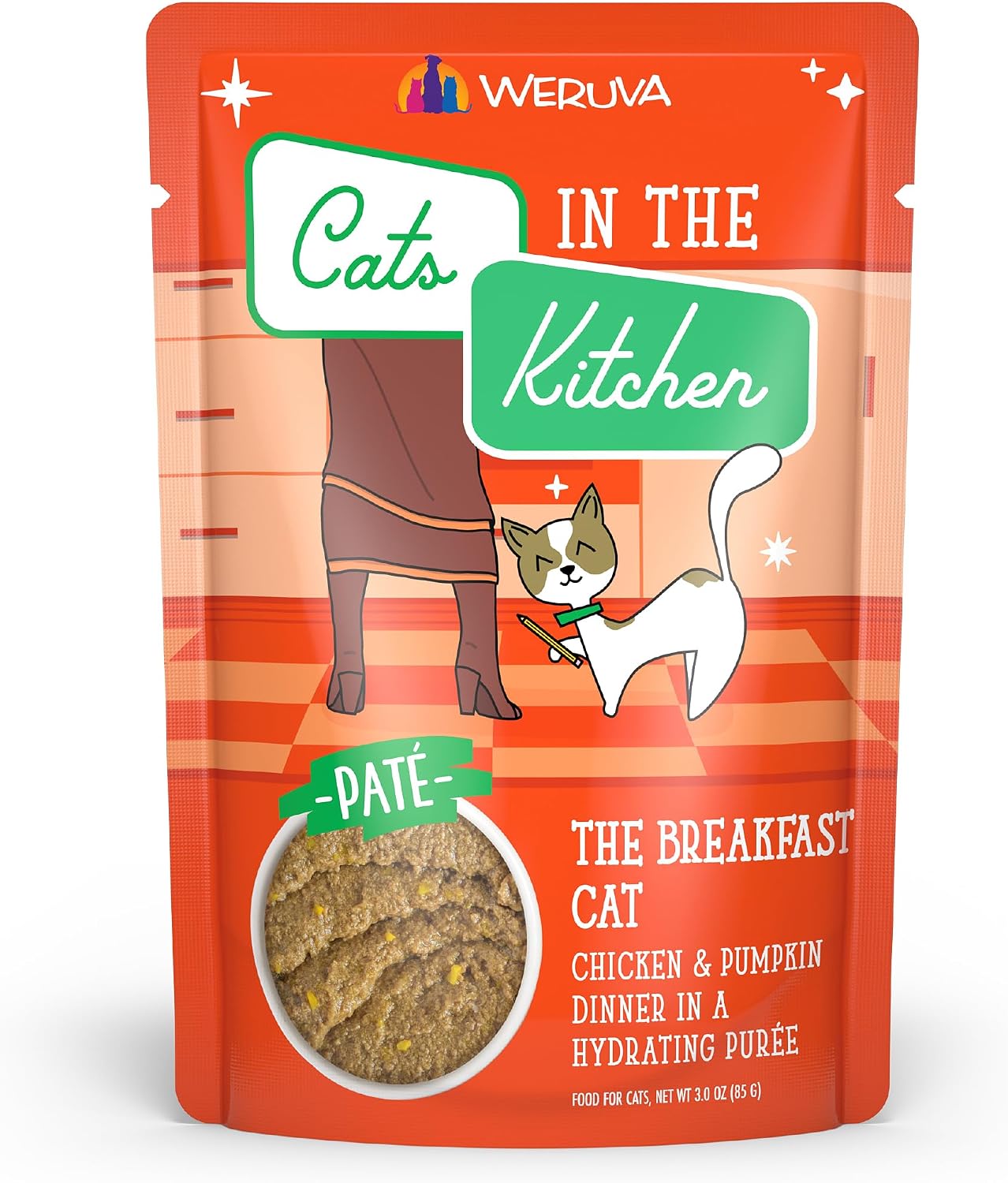 Weruva Cats in The Kitchen Slide N' Serve The Brat Pack Variety Cat Food Pouches 3 Ounce (Pack of 12) - Image 14