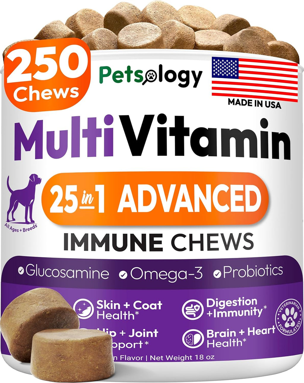 Hemp Calming Chews for Dogs - 170 Dog Calming Chews - Anxiety Relief Treats - Advanced Stress Relief Supplement, Separation Aid, Barking, Fireworks, Melatonin - Hip & Joint Support - Made in USA - Image 11