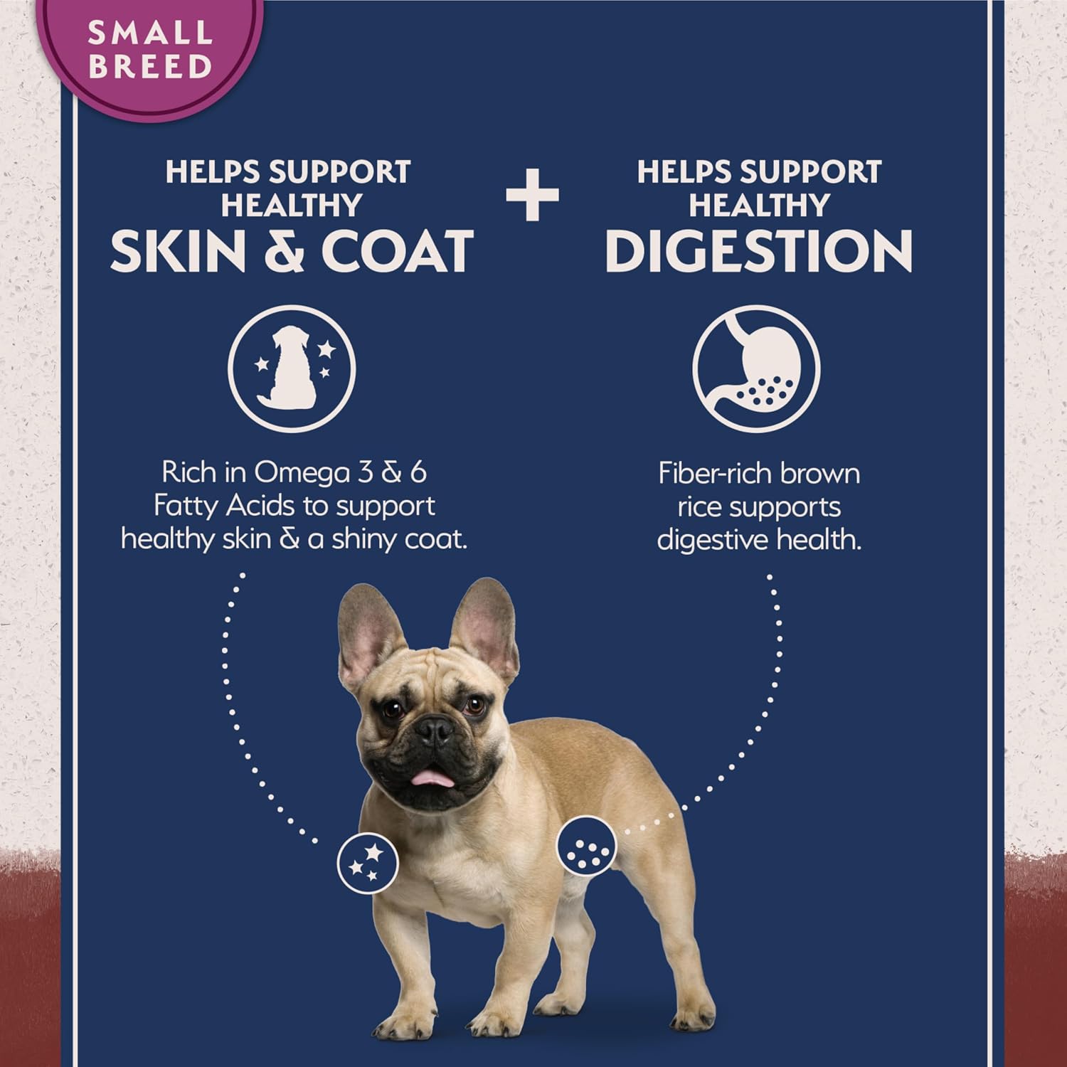 USA imported limited ingredient dry food for small dogs sensitive stomachs.