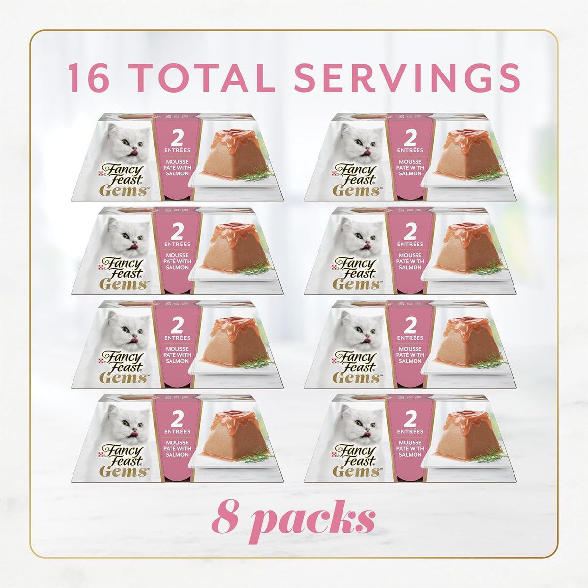 Fancy Feast Gems pyramid shaped cat food mousse