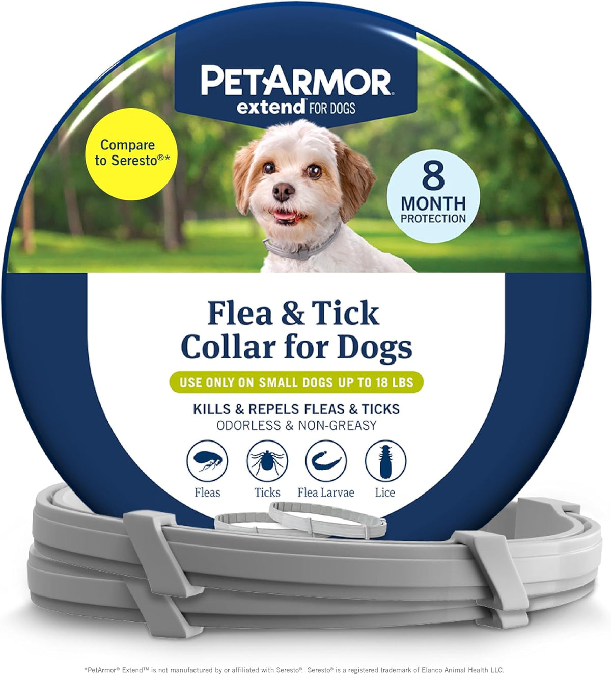 PetArmor Extend Large Dog Flea and Tick Treatment & Prevention, Collar for Large Dogs Above 18 lbs., 8 Months of Protection, Odorless & Non-Greasy, Waterproof, Kills Fleas, Ticks, and Larvae, 1 Count - Image 9