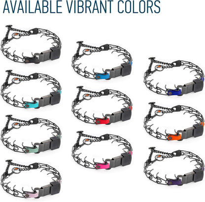 Herm Sprenger imported dog collar showing how individual links can be adjusted for a custom fit.