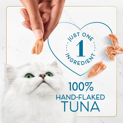 Fancy Feast tuna cat treat packaging showing 10 count box