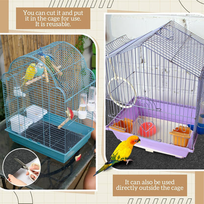 Nuanchu non slip backing birdcage floor mat on hardwood surface