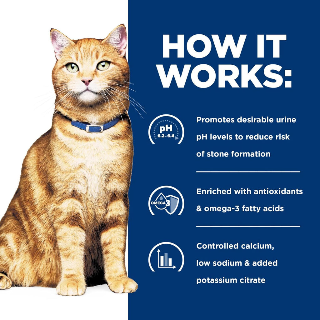 Hills Prescription Diet veterinary authorized adult wet cat food pack showing authentic brand seal on top.