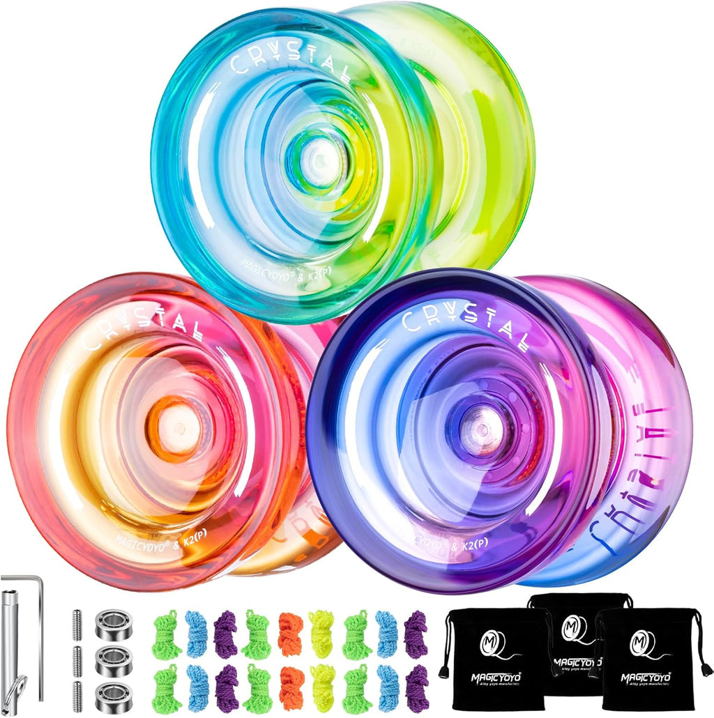 MAGICYOYO K2 Responsive Yoyo for Kids, Professional Yo Yo for Beginner, Dual Purpose Yo-yo Replacement Unresponsive Bearing for Adults/Advanced with 6 Yoyo Strings+Bag+Bearing Remover (Sky Blue) - Image 15