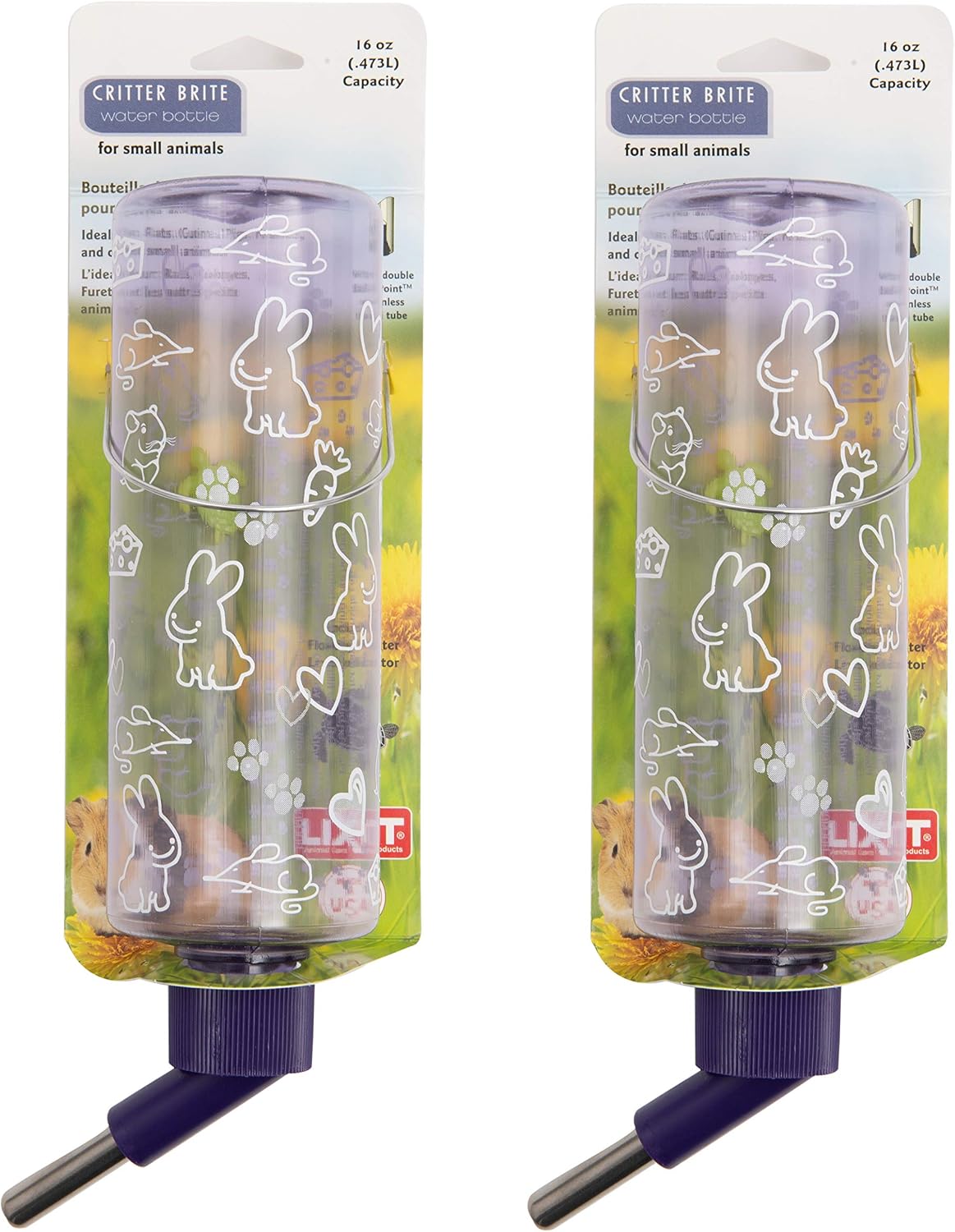 Lixit Weather Resistant Cage Water Bottles for Rabbits, Ferrets, Guinea Pigs Hamsters and Other Small Animals. (16-Ounce) - Image 13