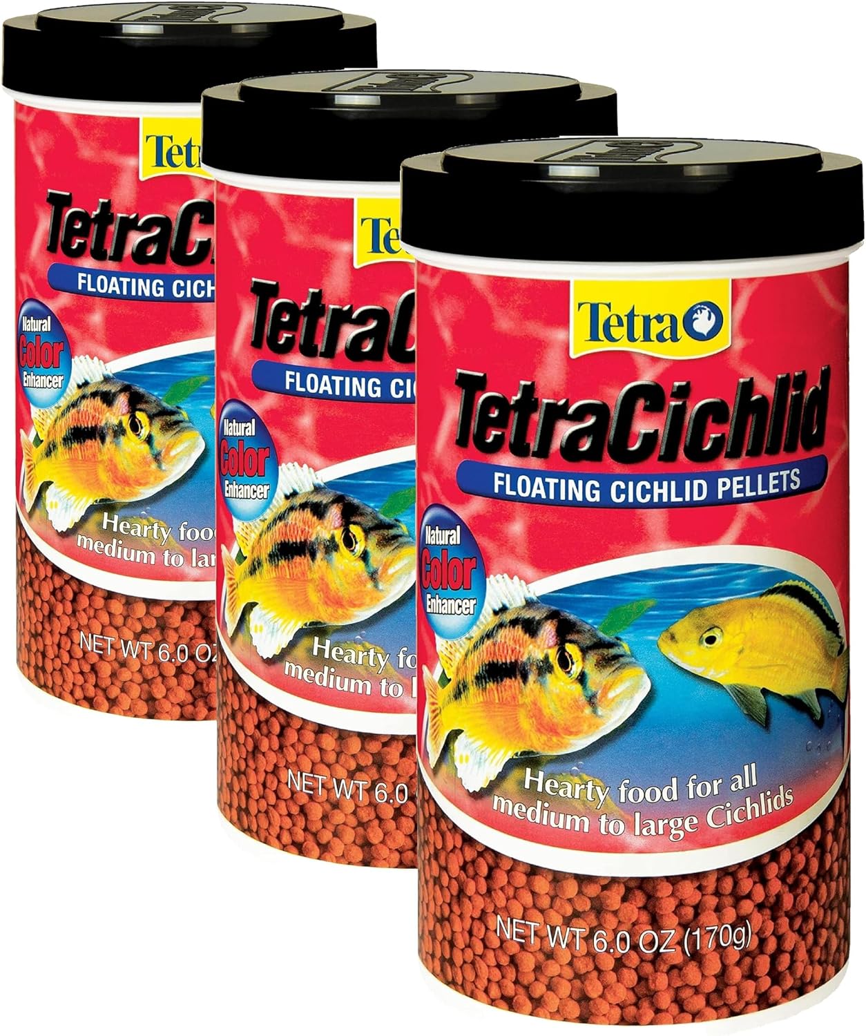 TetraCichlid fish Floating Cichlid Pellets 6 Ounces, Nutritionally Balanced Diet (77063) - Image 10