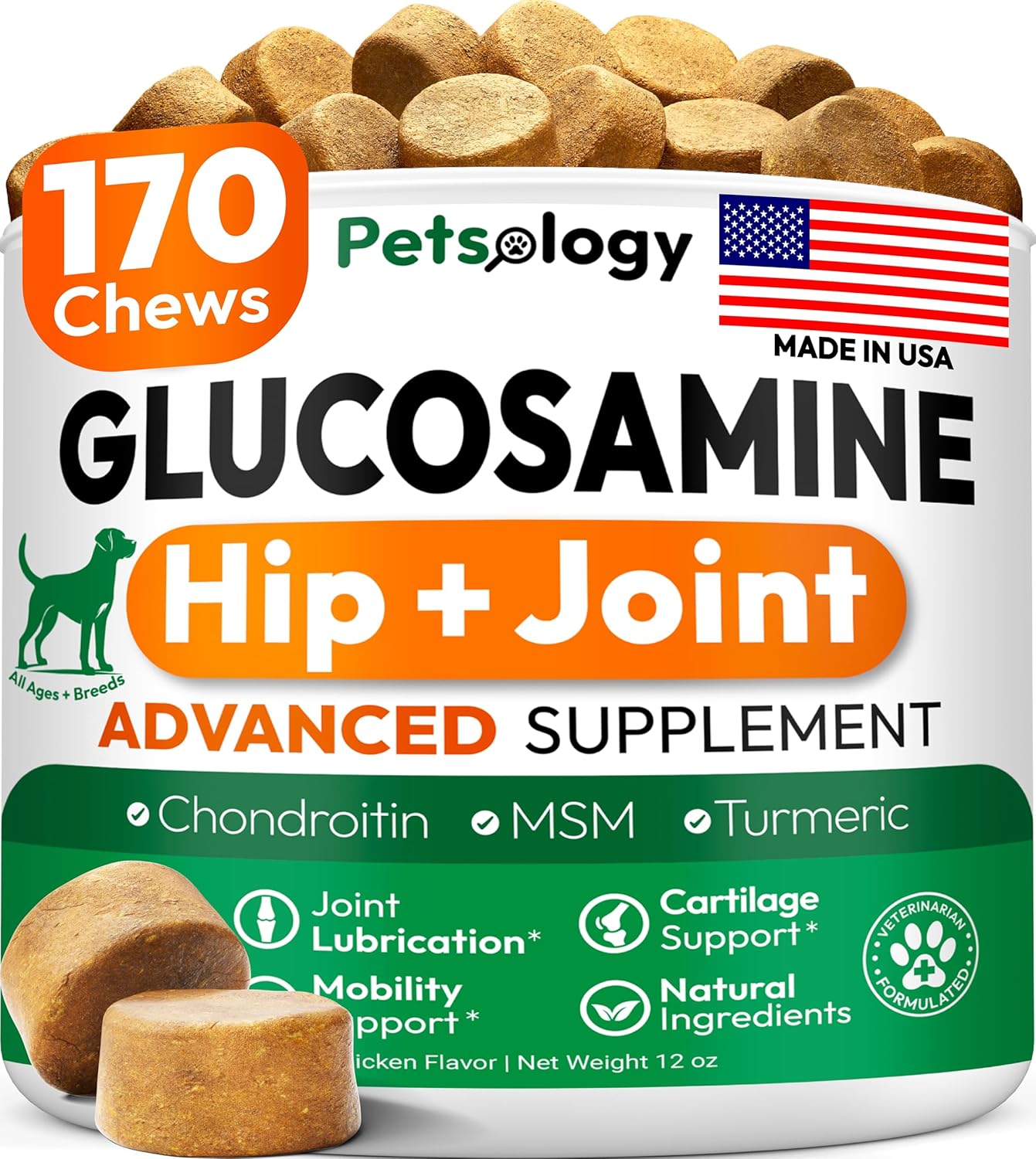 Hemp Calming Chews for Dogs - 170 Dog Calming Chews - Anxiety Relief Treats - Advanced Stress Relief Supplement, Separation Aid, Barking, Fireworks, Melatonin - Hip & Joint Support - Made in USA - Image 10