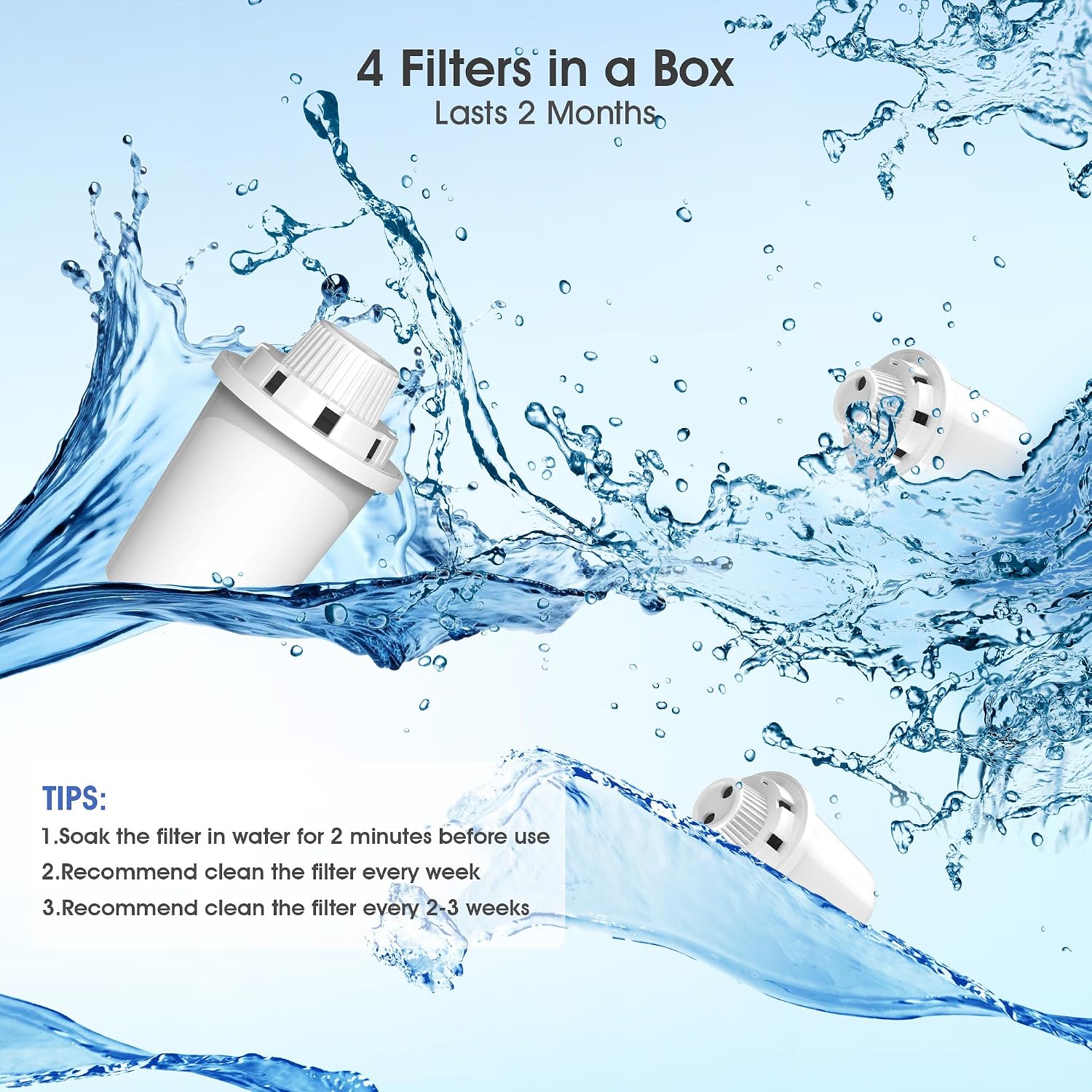 Packaging of Petnf replacement filters for large dog fountains