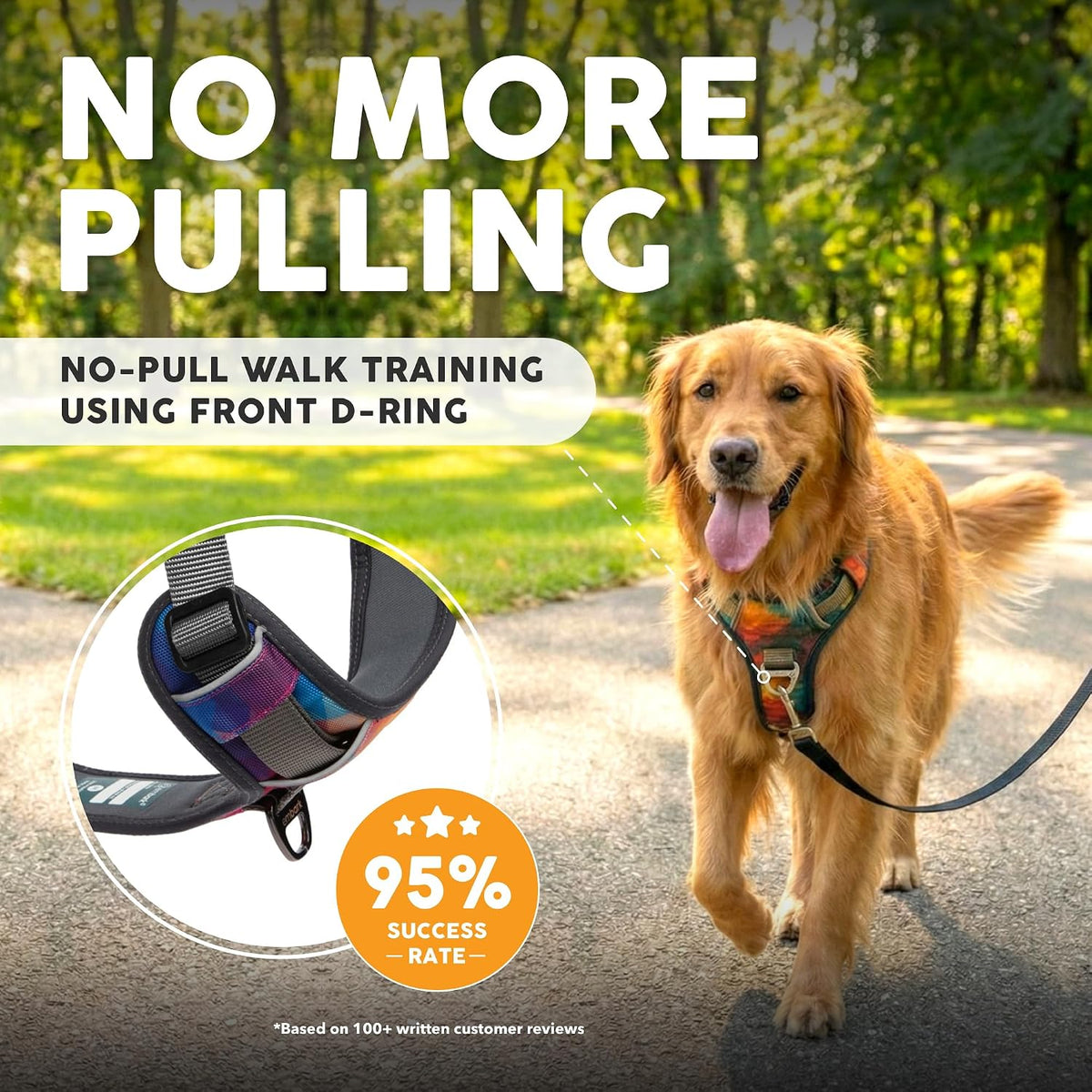 Embark Pets medium dog harness reflective safety trim