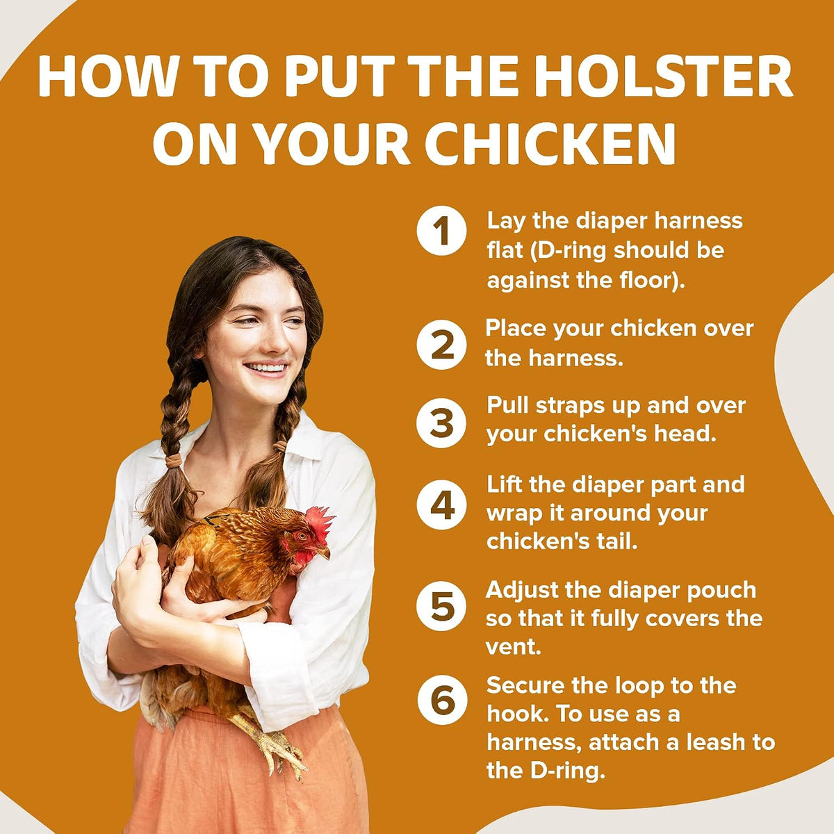 Hen Holster duck and rooster diaper packaged starter kit