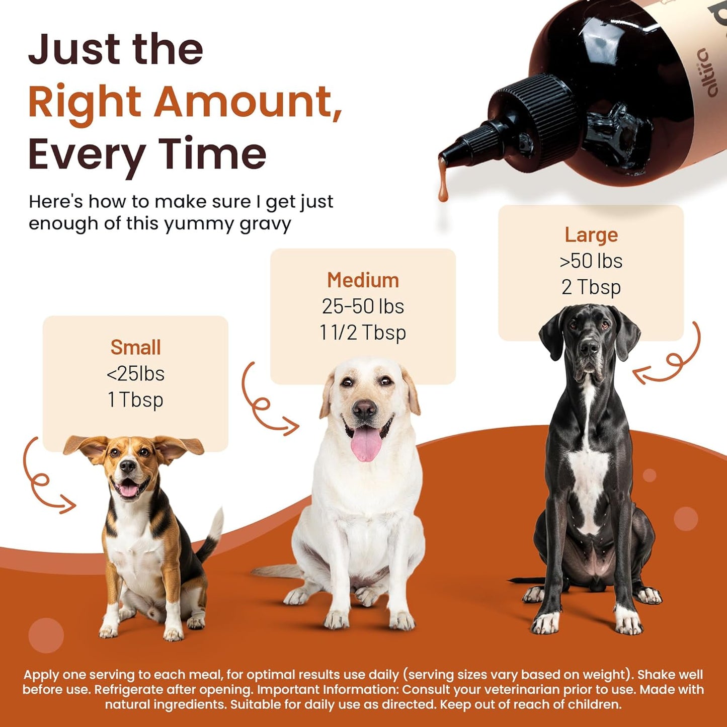 Altira everyday dog wellness gravy product seal and instructions