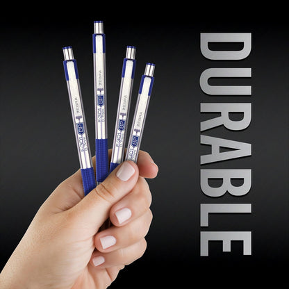 Zebra Pen F-301 Ballpoint Blue Ink Fine Point 0.7mm Pen, Easy-Glide Ink, Stainless Steel Retractable, Non-Slip Grip, Professional Design, Ideal for Office, Journal and Planner Use, 2-Pack (27122) - Image 2