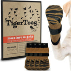DOK TigerToes Premium Non-Slip Dog Socks for Hardwood Floors - Extra-Thick Grip that Works Even When Twisted - Prevents Licking, Slipping, and Great for Dog Paw Protection - Size Large - Image 10