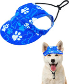 PET SHOW 4th of July Dog Baseball Cap American Flag Dog Visors for Small Doggy Cats Waterproof Pet Sun Hats with Ear Holes Adjustable Drawstring Patriotic Boy Girl Puppy Hat- Independence Day/S - Image 12