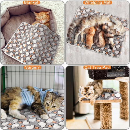 Clysee non electric heated mat protecting a living room couch from pet fur