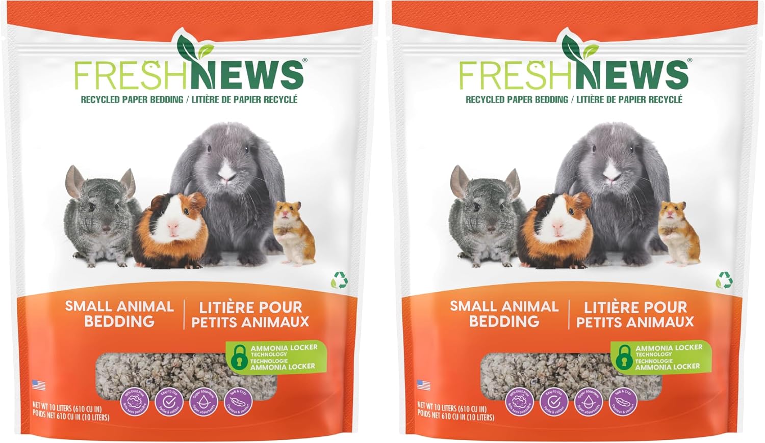 Fresh News Recycled Paper Bedding, Small Animal Bedding, 40 Liters, Packaging May Vary - Image 9