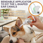 Tovaginsh pet ear cleaning solution with silicone dropper tip