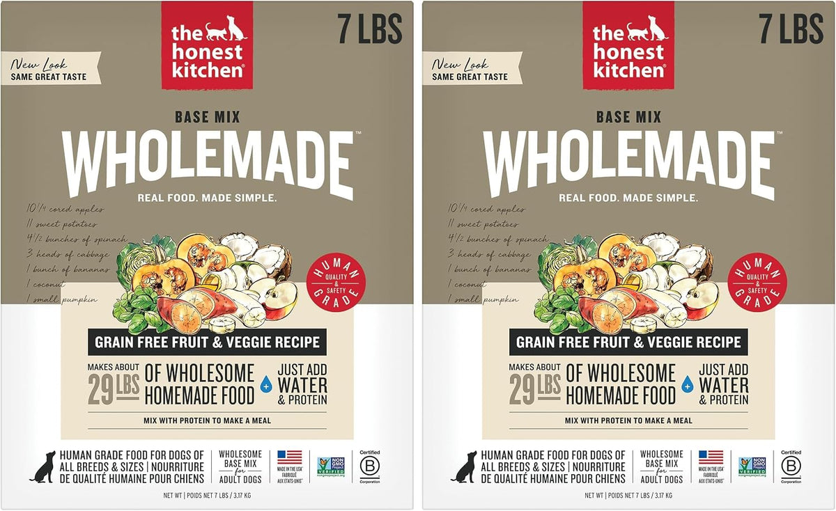 The Honest Kitchen Human Grade Wholemade(TM) Dehydrated Grain Free Fruit & Veggie Base Mix Dog Food (Just Add Protein), 7 lb Box - Image 13