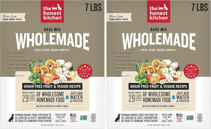 The Honest Kitchen Human Grade Wholemade(TM) Dehydrated Grain Free Fruit & Veggie Base Mix Dog Food (Just Add Protein), 7 lb Box - Image 13