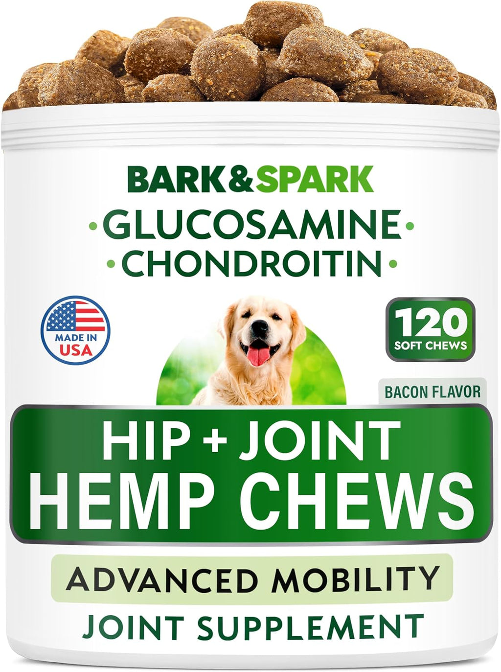 BARK&SPARK Advanced Calming Chews for Dogs - Separation Anxiety Relief for Dogs w/Hemp Oil + Melatonin - Relief During Fireworks, Storms - Aggressive Behavior, Barking, Stress Aid - 90Chews - Image 13