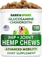 BARK&SPARK Advanced Calming Chews for Dogs - Separation Anxiety Relief for Dogs w/Hemp Oil + Melatonin - Relief During Fireworks, Storms - Aggressive Behavior, Barking, Stress Aid - 90Chews - Image 13