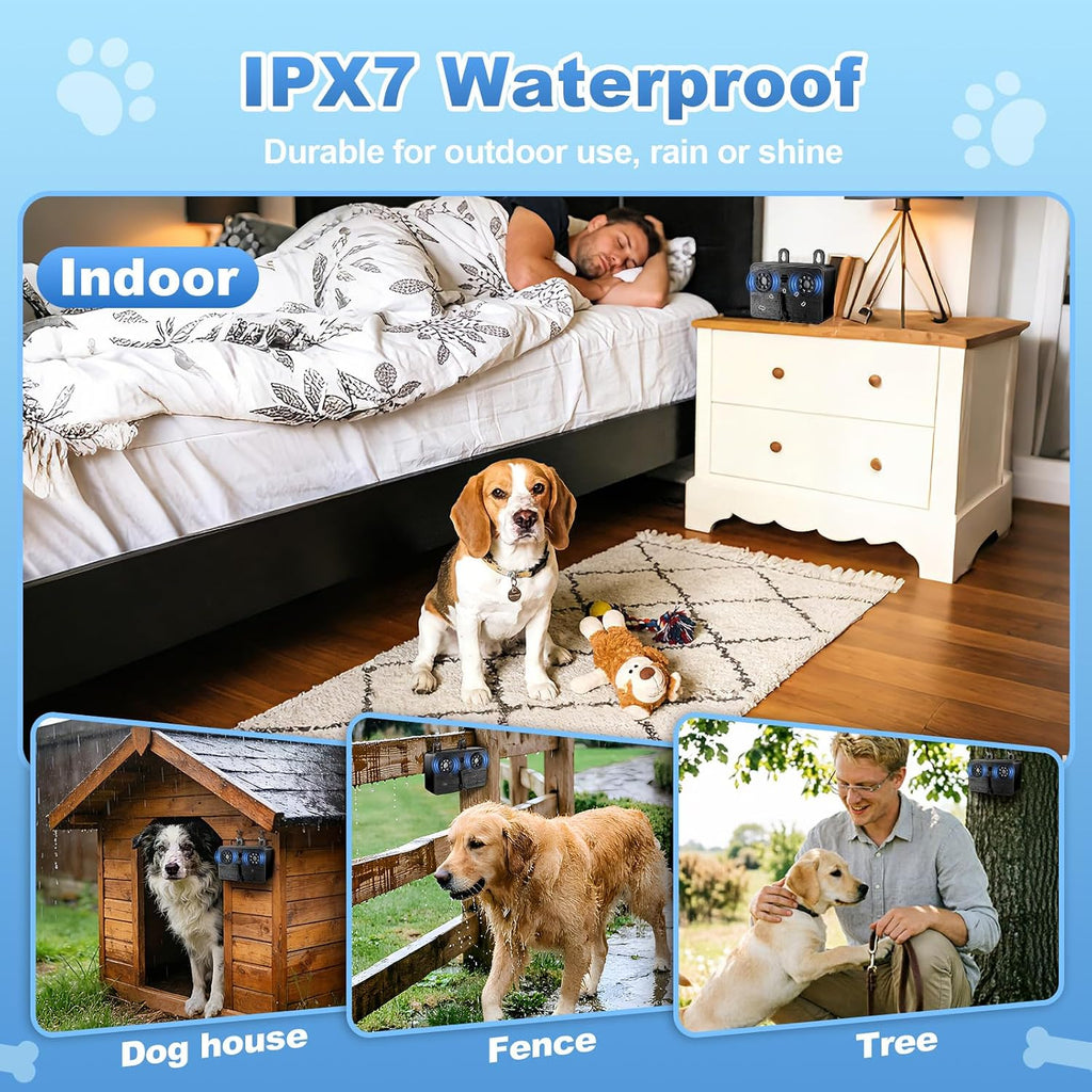Ultrasonic dog training device with flashlight feature