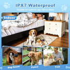 Ultrasonic dog training device with flashlight feature