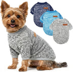 BAOBICUTE dog fleece sweaters front view pack of three