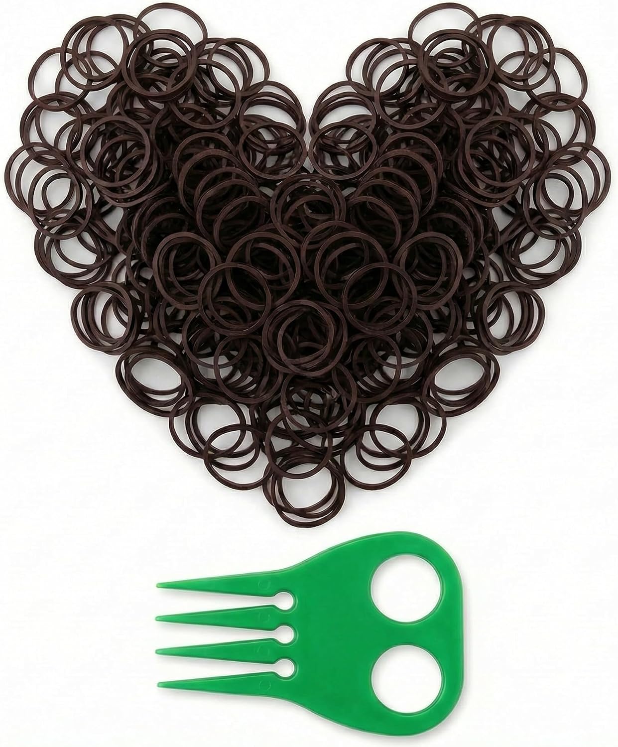 Equestrian grooming kit with hair bands and comb