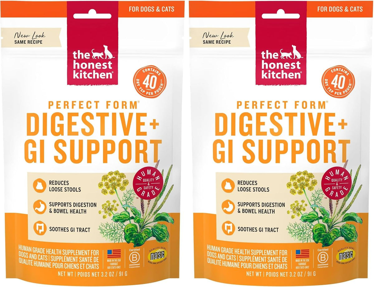 Herbal digestive aid for pets with slippery elm