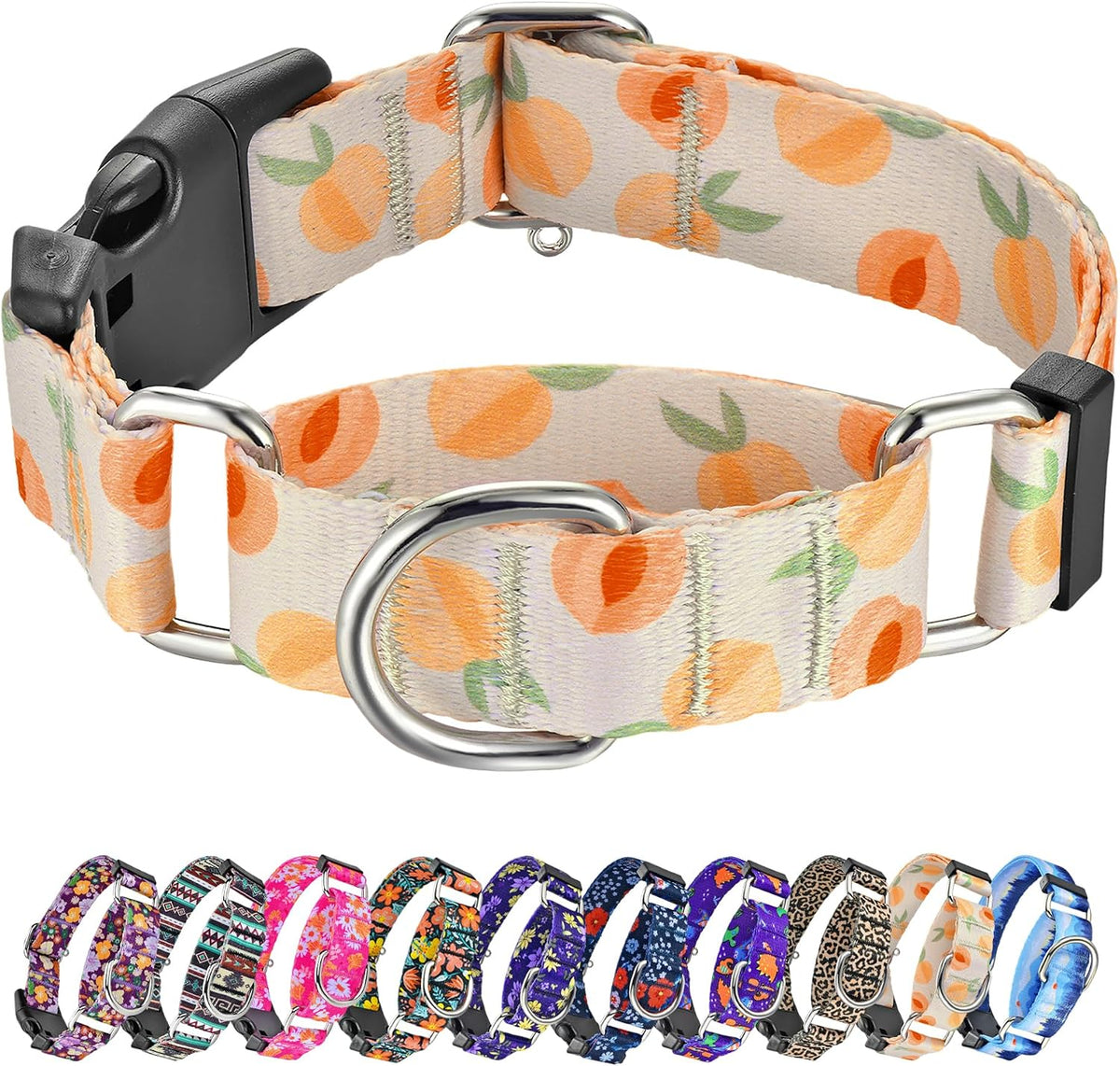 Hikiko Martingale Collar for Dogs Soft Durable Dog Collar for Small Medium Large Boy and Male Dogs No Pull No Slip Safety Buckle Dog Collars (Hill,Medium) - Image 9