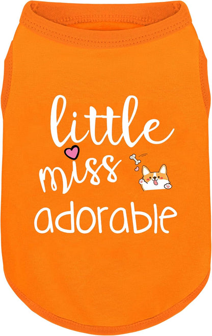Pink Cotton Dog Shirt with 'Little Miss Princess' Print, Soft & Breathable Pet Apparel for Small to Large Dogs, All-Season Sleeveless Vest, Cute and Comfortable Dog Outfit.Pink Crown XS - Image 14