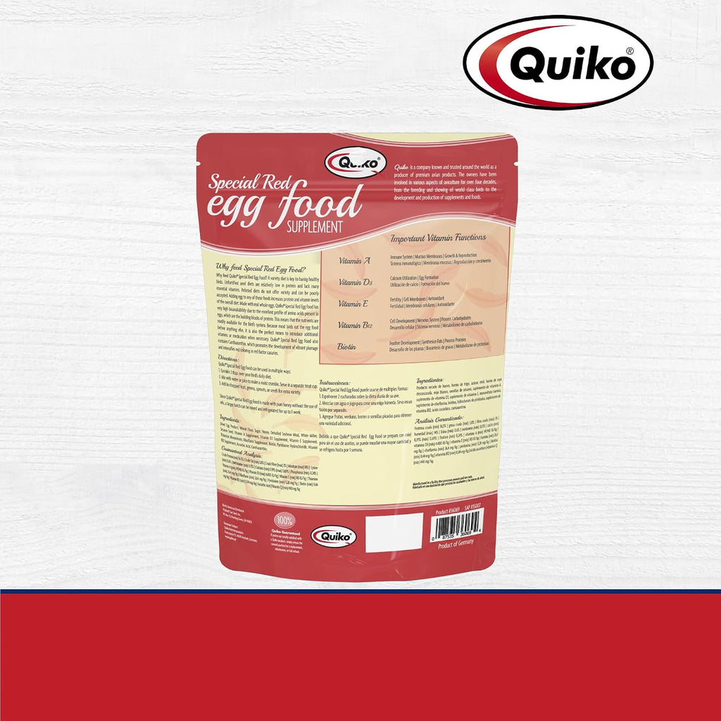 Quiko Special Red Egg Food Supplement, Red-Factor Formula With Canthaxanthin For Canaries, 1.1 Lb. Pouch - Image 7