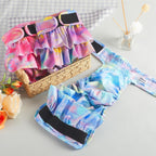 Washable female puppy diapers with premium leak proof absorbent fleece layers