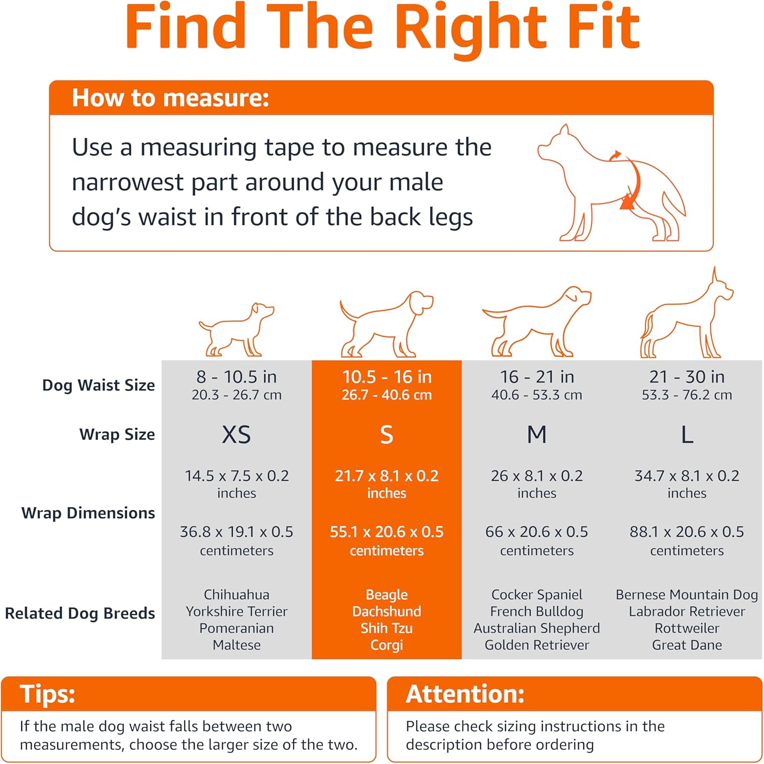 Fur resistant hook and loop fasteners on small dog diaper wrap