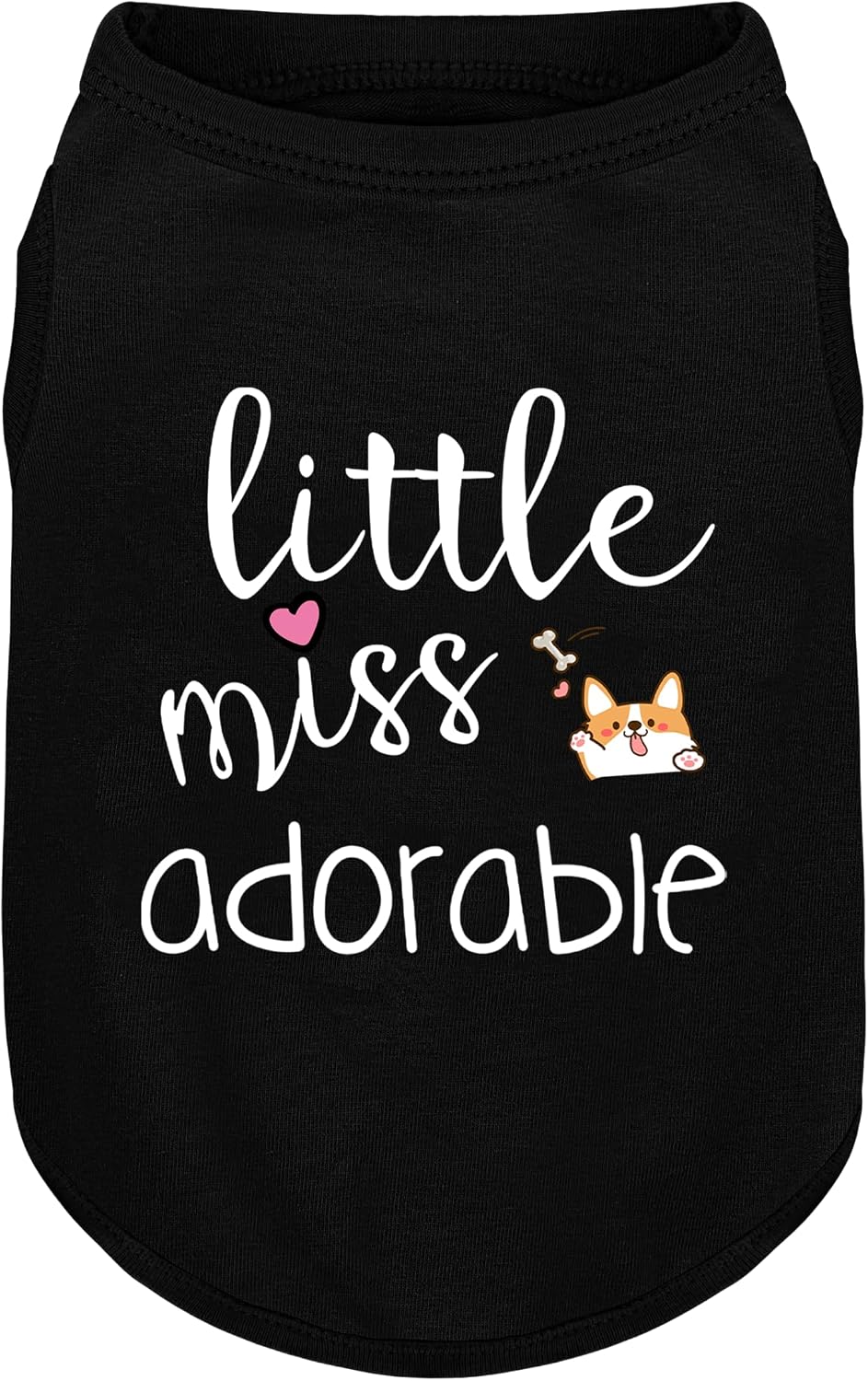 Pink Cotton Dog Shirt with 'Little Miss Princess' Print, Soft & Breathable Pet Apparel for Small to Large Dogs, All-Season Sleeveless Vest, Cute and Comfortable Dog Outfit.Pink Crown XS - Image 9