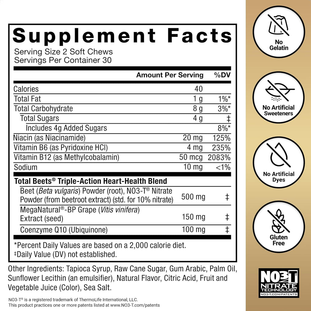 Force Factor Total Beets Ultimate Heart Health for Blood Pressure Support - Image 7