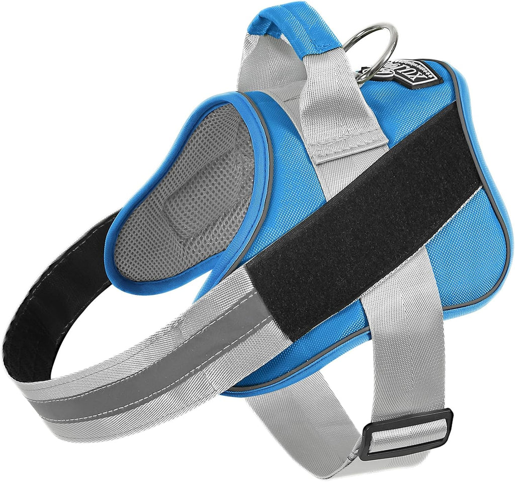 Dog Harness, No-Pull Reflective Dog Vest, Breathable Adjustable Pet Harness with Handle for Outdoor Walking - No More Pulling, Tugging or Choking (Blue, S) - Image 12