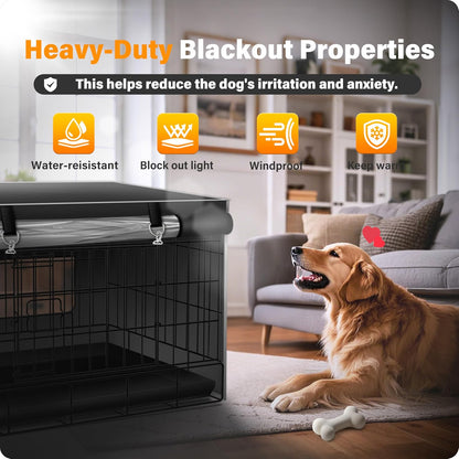 Bethshaya blackout pet cage cover blending with indoor home decor