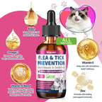 Omega three and biotin infused flea support drops for dogs