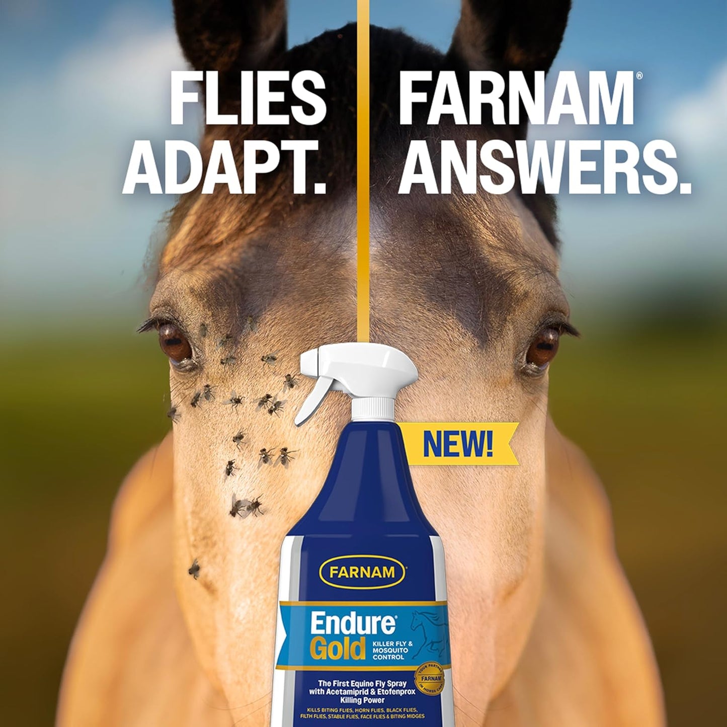 Farnam Endure Gold horse spray nozzle application detail