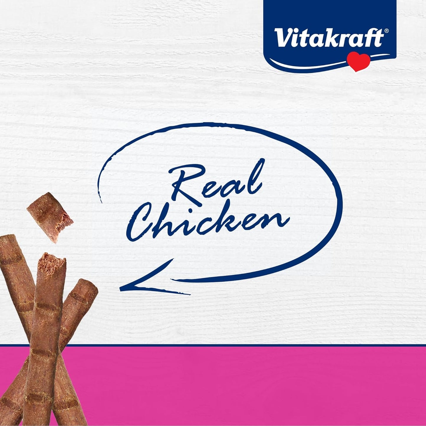 Vitakraft chicken cat treats in 6 count packaging