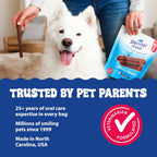 Authentic imported USA pet oral care packaging for Dental Fresh plaque and tartar control
