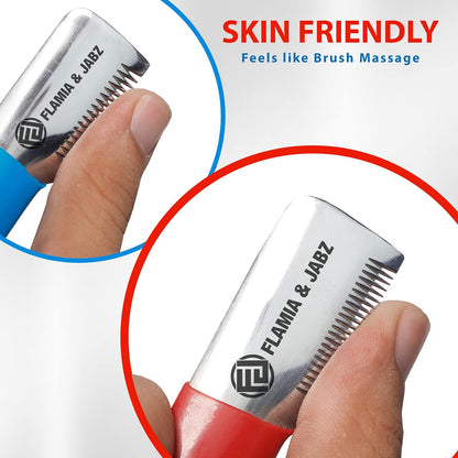 Durable rust free stainless steel stripping combs for dogs and horses