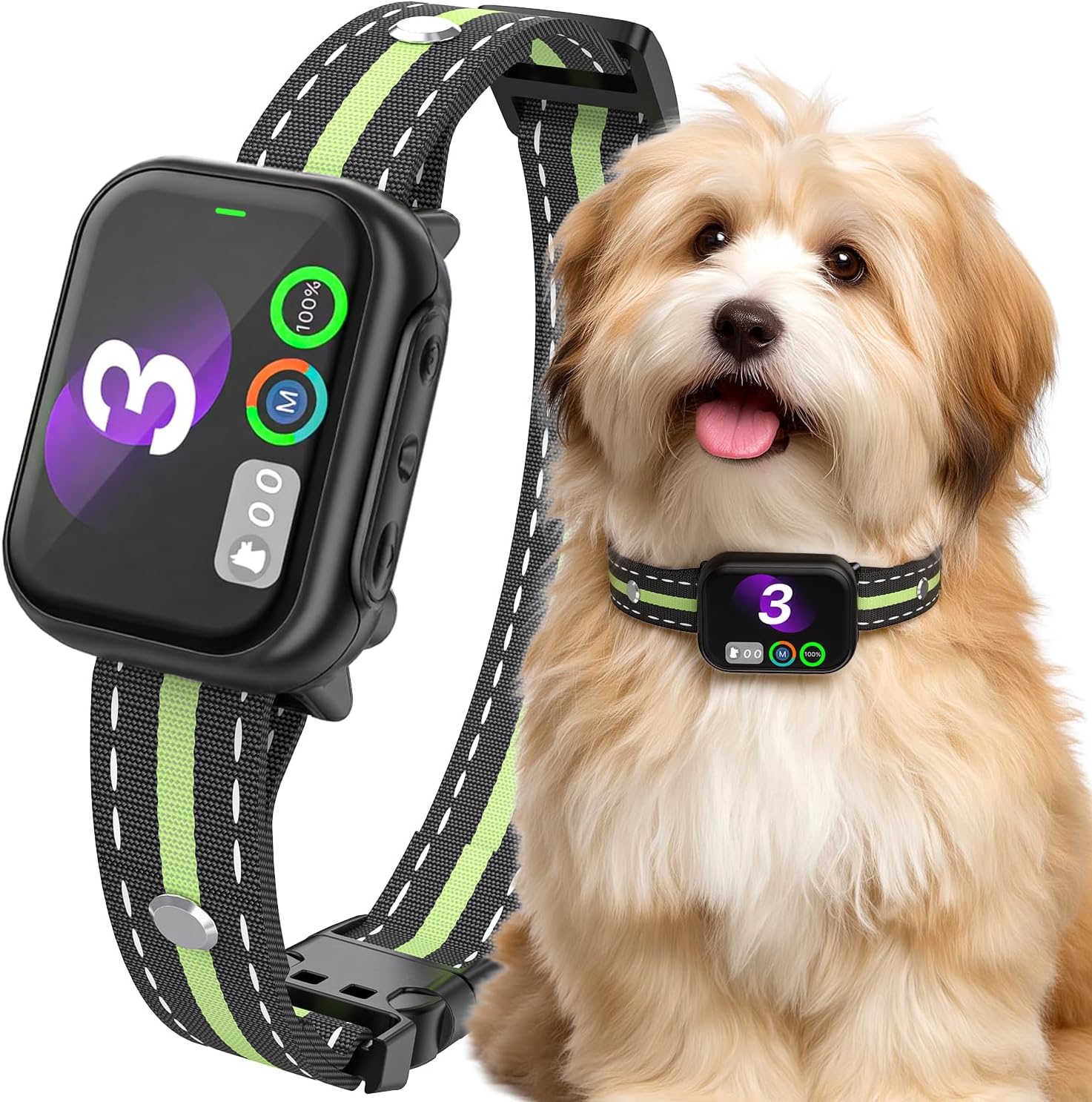 RPZ Bark Collar for Large Medium Small Dogs, Anti Dog Barking Collars Smart 3 Adjustable Sensitivity, Safe 4 Modes Rechargeable IP67 Waterproof, Black - Image 13