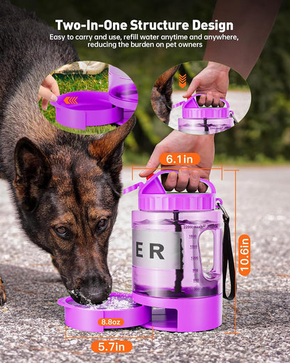 PetNF seventy seven Ounce large capacity pet water bottle for hiking